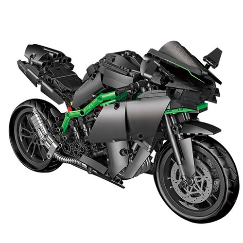 ENHANA Kawasaki Motorcycle Toy Building Blocks Kit,STEM Toys for Boys & Adults,Motorcycle Model Gifts for Motorcycle Fans,Compatible with Lego,888 Pieces