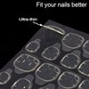 Laza 240pcs Ultrathin Breathable Adhesive Tabs Fake Nail Glue Sticker 10 Sheets Super Sticky Double Sided Tips (Germany Jelly Gel) Flexible for Acrylic False Nails Manicure Tape