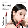 Nature Republic Light on Velvet Tint (01 FRESH LYCHEE), Liquid Lipstick, lip tint, Blur effect, lip& cheek, nude lip,Soft Creamy Matte Finish Lip, Velvety, lip stain, High Pigment, Korean Lip Makeup