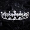 Anderson's Gigi Clear Rhinestone Silver Tiara, 2.25 Inches, Women, Girls, Wedding Tiara, Queen Or Princess Prom Tiara Homecoming, Pageant, Wedding, School Dance, Award, Costume, Party, Event