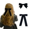 Hair Bow Clips Black Velvet Bows Hair Clip Women Alligator Clips for Girls Adults Cute Bow Hair Barrette Hair Pin Accessories (2pcs)