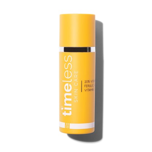 Timeless Skin Care Vitamin C Serum with Vitamin E & Ferulic Acid - 20% Vitamin C Brightening Serum - Face Serum for Oily & Dry Skin - Fragrance-Free Serum for Skin Care - 4 oz