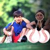 KINMAD 24 Pack Baseball Keychains Baseball Sport Stress Ball Keychains for Kids Party Favors Gifts School Carnival Prizes