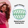 Wet Brush Speed Dry Hair Brush, Green - Go Green Detangler - Vented Design & Ultra Soft HeatFlex Bristles - Ergonomic Handle Manages Tangle & Uncontrollable Hair - Pain-Free Hair Accessories