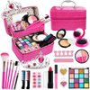 Kids Makeup Kit for Girl -Real Washable Toddler Makeup Kit for Kids Girls, Double-Layer Case Kids Makeup for Kids Little Girl, Princess Girl Toys for Birthday Christmas Gifts for 3 4 5 6 7 8 Year Old