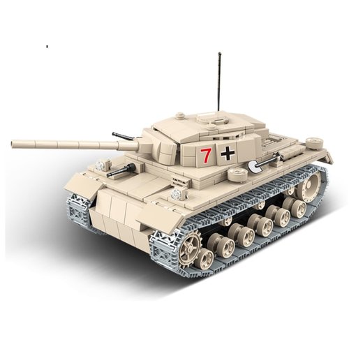 General Jim's Military Brick Building Set - World War 2 German Army Panzer III Battle Tank Building Blocks Model for History and Building Block Enthusiast, Teens and Adults