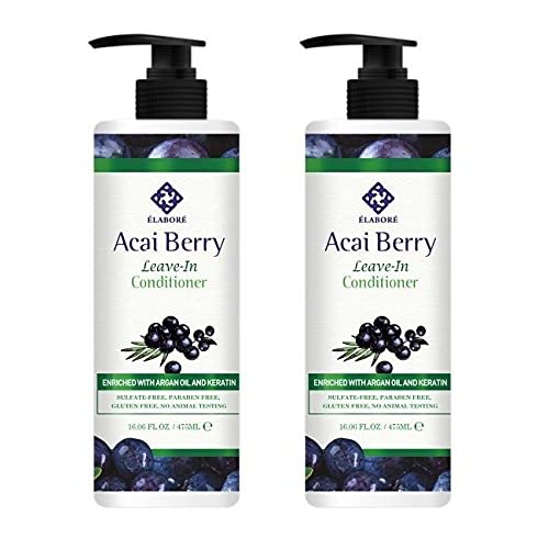 Elabore 2 Pack Acai Berry Leave-In Conditioner 16.06 fl.oz/ 475ml