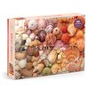 Galison Vibrant Seashells – Christine Chitnis 1000 Piece Puzzle Featuring Chromatic Seashell Arrangement On Sand