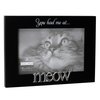 Malden International Designs 4964-46 Expressions You Had Me at Meow Black Wood Picture Frame, 4x6, Black
