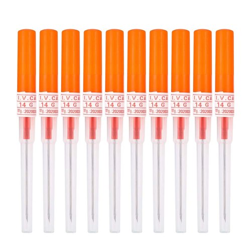 Generic Piercing Needles,10pcs 14G Needle Steel Catheter Piercing Needles,Nose Piercing Needle for Tattoo Supply,Piercing Tools(14G)
