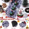 Marspark Christmas Village Accessories 5 x 50 Inch Christmas Miniature Road Village Street Mat Xmas Village Snow Street Decorations for Little Village Landscape (Gray Gravel Road Style)