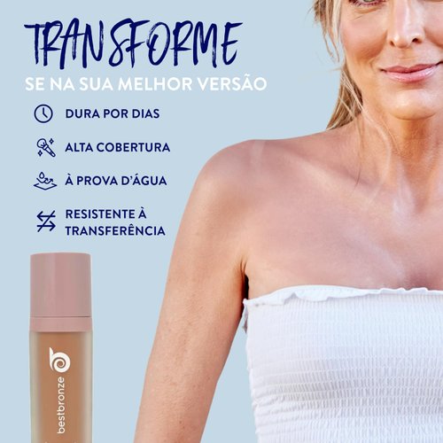 Best Bronze Bombshell Body & Leg Makeup - Waterproof Leg Makeup & Body Foundation - Body Makeup for Scars, Varicose Veins Cover Up & Leg Concealer (NW50 Rich Coffee Neutral)