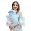 JANCLF Axolotl Stuffed Animal Plush Toy,Cute Soft Salamander Plush Pillow,Kawaii Plushies Doll Toy for Kids (Blue,11 inch)
