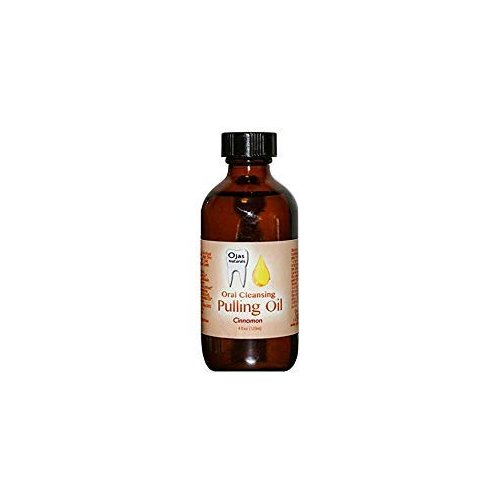 1 Oz Travel Size - Cinnamon Oral Pulling Oil - Made with Sesame Oil, Black Seed Oil, & Calendula - Lightly Sweetened w/Stevia - Sugar Free - Coconut Oil F