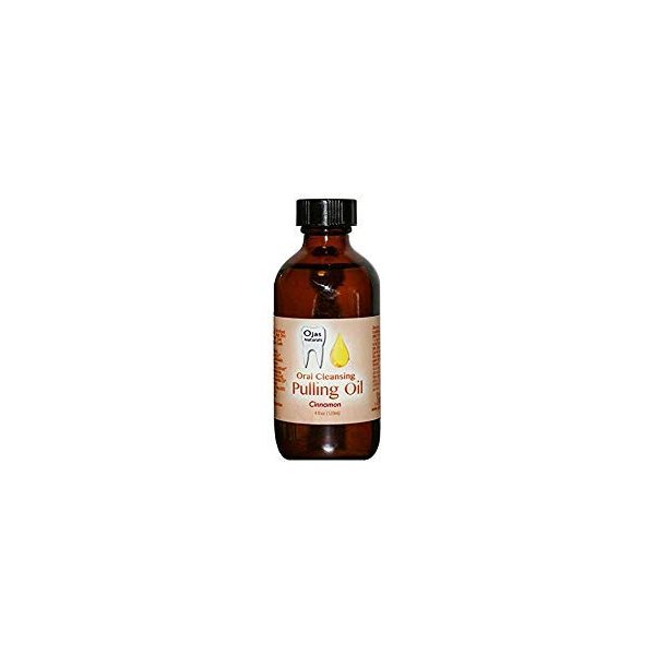 1 Oz Travel Size - Cinnamon Oral Pulling Oil - Made with Sesame Oil, Black Seed Oil, & Calendula - Lightly Sweetened w/Stevia - Sugar Free - Coconut Oil F