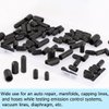 Vacuum Hose Caps, 80 PCS Vacuum Cap Assortment, Automotive Carb Line for Carburetor Vacuum Plugs, Intake Manifold Vacuum Fitting 6 Sizes