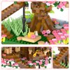 Cherry Blossom Tree Building Block Kit 2008 Pcs Cherry Bonsai Tree Building Sets DIY Sakura Tree House Model Sets Flowers House Mini Bricks Building Kit Gift for Adults Teens Girls 14+