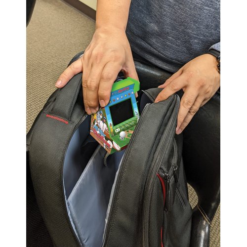 My Arcade All Star Stadium Pico Player- Fully Playable Portable Tiny Arcade Machine with 107 Retro Games, Toys for Kids, 2" Screen, Green, Small (DGUNL-4120)