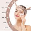 Face Wash Headband, Palm and Snail Spa Hair Bands Makeup Headbands Women Cartoon Cute Coral Fleece Elastic Headband Creative Hair Accessories for Washing Face Shower Sports Beauty Skincare (Khaki)