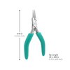 Excelta Small Needle Nose Pliers, Soft-Cushioned Grip, Easy-to-Use, Stainless Steel, Perfect for Detailed Work with Secure Hold & Gentle Spring Mechanism, 4.75" (118.75mm), Intermediate
