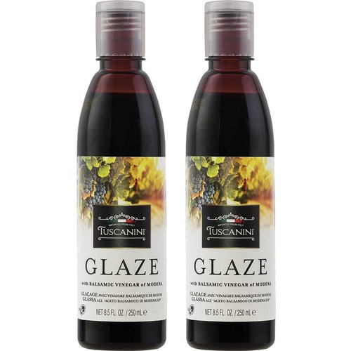 Tuscanini, Balsamic Glaze Made with Kosher Balsamic Vinegar of Modena Italy, (2 Pack) 8.5oz bottle, Balsamic Reduction