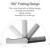 Stainless Steel Folding Comb - Hair and Beard Comb with Cover for Men - Ideal for Grooming, Detangling, and Styling.