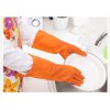 4 Pair Waterproof Reusable Dishwashing Nitrile Gloves for Car-washing Laundry Household Cleaning Medium