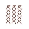 Kitsch 3 PCS Spiral Bobby Pins for Girls and Women - Rounded Tips, Chip-Resistant Bun Twist Spiral Hair Pins | Hair Bun Maker Ideal for Thin & Thick Hair, Secure Hold All-Day - Brown