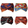 Hair headbands for women's hair 4 Pack Boho Bandana Headband,Wide Fabric Head Bands Yoga Workout Head Bands Hair Accessories For Women And Girls,Headbands For Women Non Slip (Style 03, One Size)