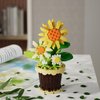 ALITTDRE Flowers Building Blocks Sets, Office Home Decor Bonsai, Micro Flower Toys Building Set, Gifts for Mothers, Valentines, Birthdays, Adult & Kid (Sunflowers)