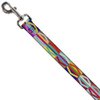 Dog Leash Geometric10 Multi Color 4 Feet Long 0.5 Inch Wide