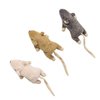 Spot 52084 3.5" Wool Mouse Willie With Catnip Cat Toy Assorted Colors