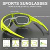 X-TIGER Polarized Sports Sunglasses with 3 Interchangeable Lenses,Mens Womens Cycling Glasses,Baseball Running Fishing Golf Driving Sunglasses