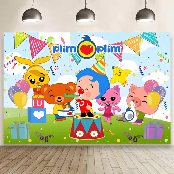 Circus Background Party Decorations Birthday Banner Backdrop for Payaso Theme Party Supplies (5x3ft)