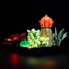 Kyglaring LED Lighting Kit Only Lights Set Designed for Lego Succulents 10309 Plant Decor Model Building Set - Without Lego Set (Classic Version)