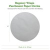 Regency Wraps Parchment Paper Circles For Round Cake Pans, Greaseproof Liners for Non-Stick Baking, 8" (Pack of 50), White