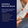 Manuka Health Rescue Balm, For Stressed and Rouch Skin, Authentic Raw Honey from New Zealand