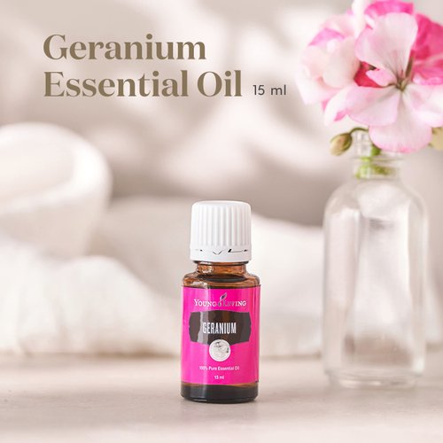 Young Living Geranium Essential Oil 15ml - Pure & Balancing Aromatherapy - Uplift Your Spirit & Enhance Emotional Wellness - Topical & Aromatic - Supports Skin Health, Hormonal Balance & Natural Well-Being Journey