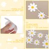 JJUNW 3 Packs Daisy Boho Banner Party Decorations, Daisy Garland Kit, Groovy Party Favors White Daisy Decor, Daisy Paper Cutouts for Indoor Outdoor Girls Shower Birthday Party Supplies