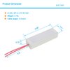 50 Watt 25 Ohm Wirewound Resistor, 50W 25 Ohm Wire Wound Resistor Chassis Mount Resistor, 50 Watts 25 Ohm Wirewound Resistor Aluminum Case, 50W 25Ohm Resistor, 50watts 25ohm Resistor, 50 Watt 25 Ohm
