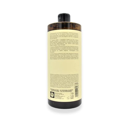 LINANGE Hydranourish Shampoo with Milk, Keratin, and Olive Oil - Hydrating and Nourishing Shampoo for Dry and Frizzy Hair, 965ml / 32.6 oz.