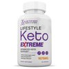 (3 Pack) Lifestyle Extreme Keto Pills 1675MG New & Improved Formula Contains Apple Cider Vinegar Extra Virgin Olive Oil Powder Green Tea Leaf 180 Capsules