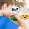 WovWeave 6 Set Animal Punch Needle Coasters Kit with Pattern, Yarn, Adhesive Felts, Hand Tools, Wooden Embroidery Hoop and Instruction Rug Punch Decoration DIY Art Crafts Kit for Kid Adult Beginner