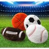 Basketball Plush Pillow Fluffy Durable Stuffed Football Throw Pillow Ball Sports,14inch/35cm Ball Pillow Round Plush Pillow Toy Sofa Room Decoration Soft Sports Toy Gift (Black and white football)