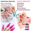 Gel Nail Polish Remover, BORNBYME 3 PCS Nail Gel Polish Remover Kit Quick Remove Sock-off Gel Nails False Nail Tips Acrylic Nail Remover