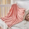 BEDELITE Baby Blankets for Boys and Girls 30" x 40", Soft Cozy Fuzzy Fleece Blanket for Kids Infant Newborn, Warm and Breathable Toddler Blanket for Crib Stroller Bed Travel, Pink