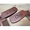 Personalized Beard Comb, Wooden Comb, Customized Fold up Beard Comb, Hair Comb