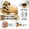 NAILKISS Metallic Mirror Painting Liner Gel Polish, Gold Metal Painted Drawing Gel with Build in Thin Brush, Mirror Chrome Gel Polish Nail Art Gel Liner Soak Off DIY Nail Art Manicure