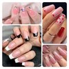 Bellelfin 360Pcs Square Press on Nails Medium, Full Cover Colored Fake Nails Glossy False Nails Press ons Artificial Fingernails for Women Girls