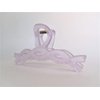 Generic Long clear frosted lavender purple hair claw clip for long hair